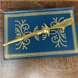 Vintage‎ Brass Whale Letter Opener | Nautical Desk Decor